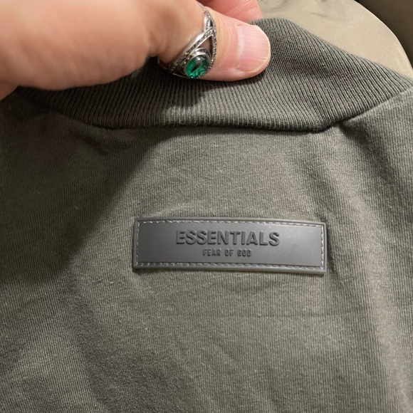 EUC Men’s Size Medium Fear Of God Oversized Long-sleeve Cotton Tee In Off Black - Picture 9 of 13